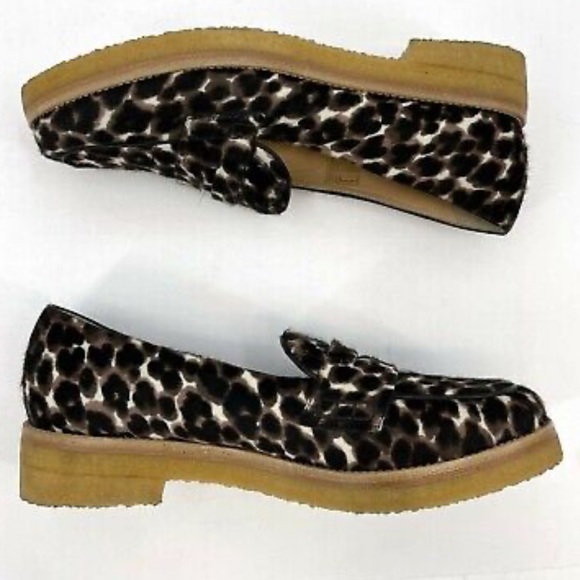 Longchamp Le Pliage Genuine Calf Hair Penny Slip-On Loafer Size US 6 - Picture 5 of 7